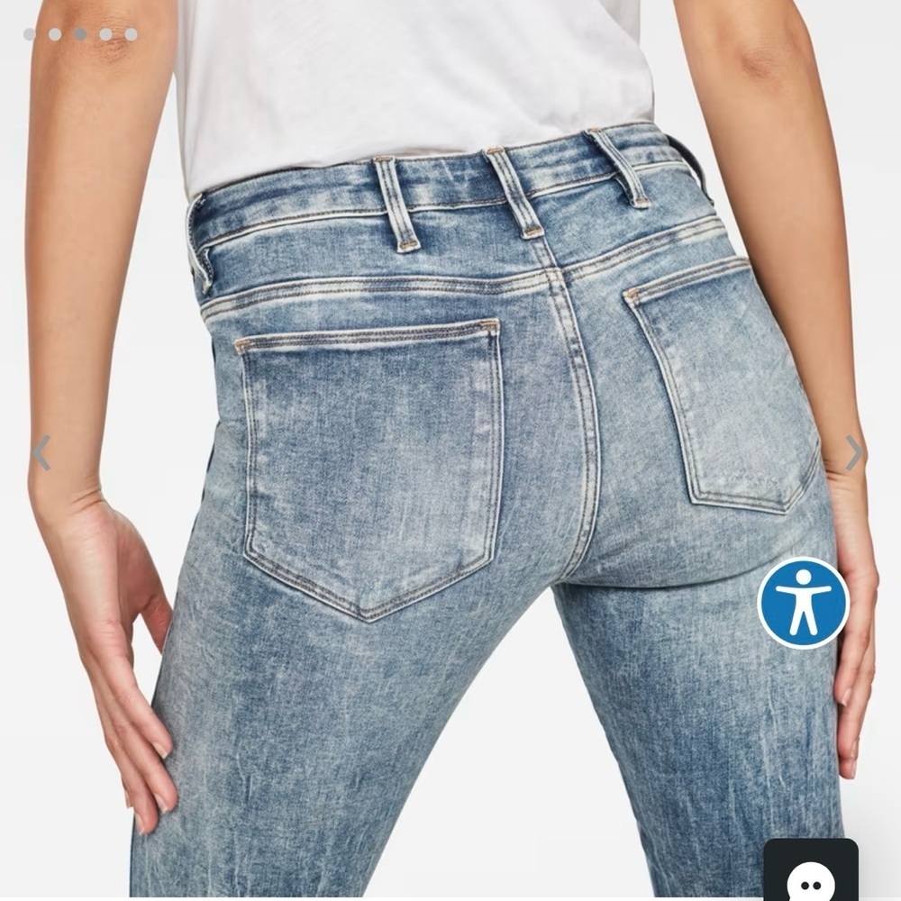 G-Star Raw Light Vintage Destroyed Skinny Women’s Jeans size 25/30 Strechy